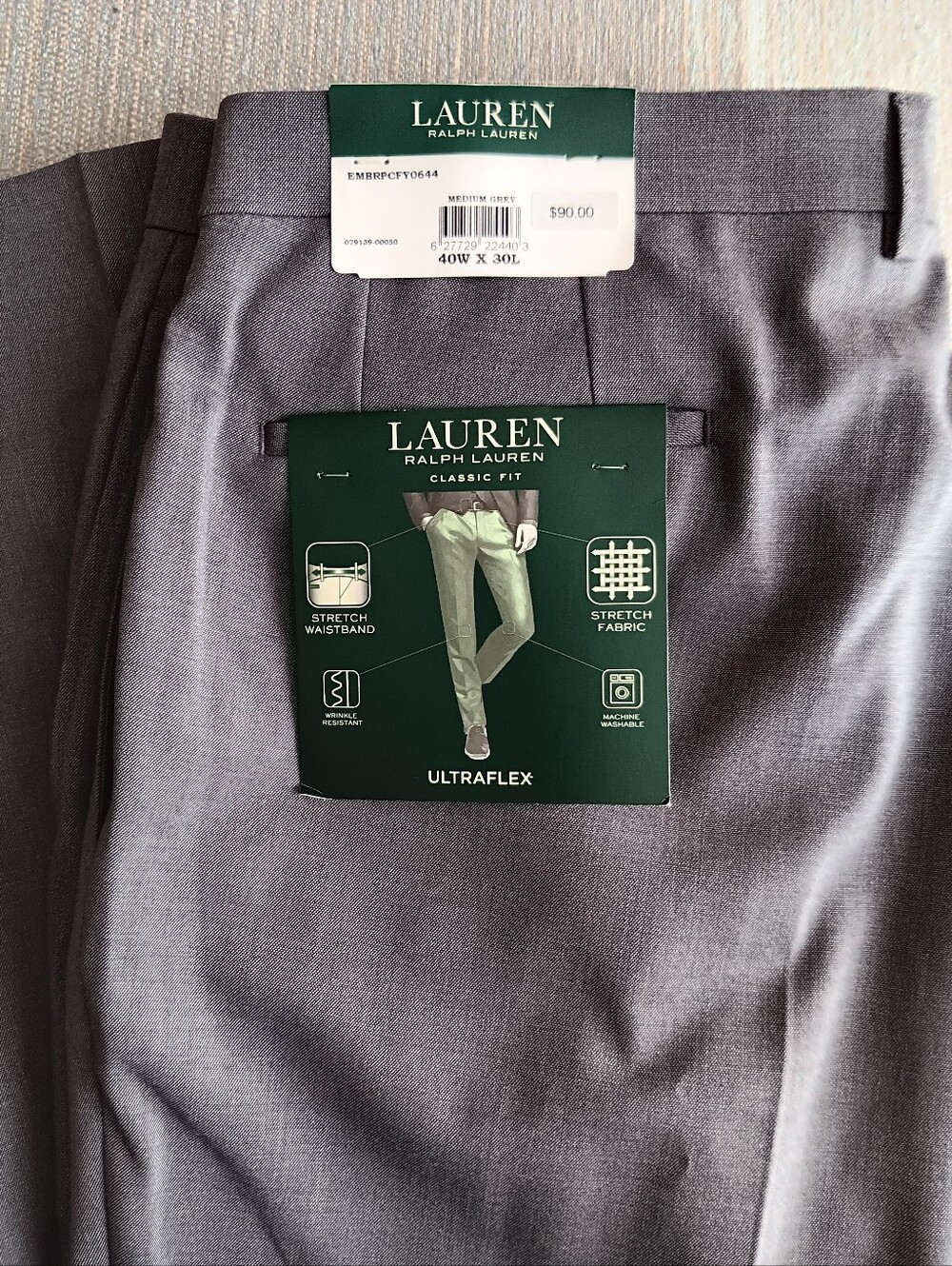 Ralph Lauren Men's Ultraflex Pants, NWT, 40x30